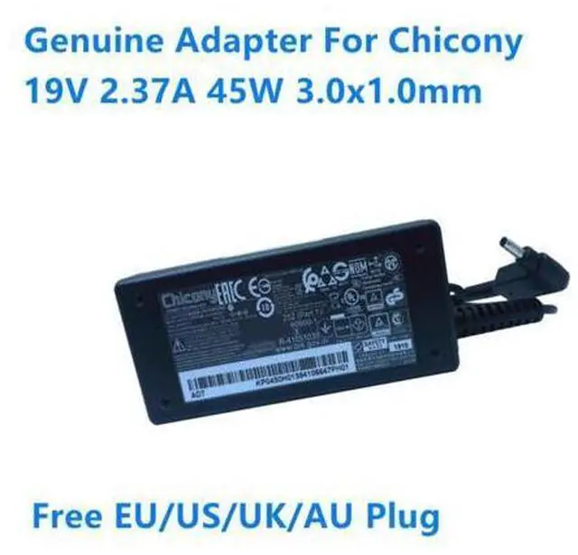 Main image of 19V 2.37A 45W 3.0x1.0mm Chicony A18-045N2A A045R072P Power Supply AC Adapter For ACER Laptop Power Charger