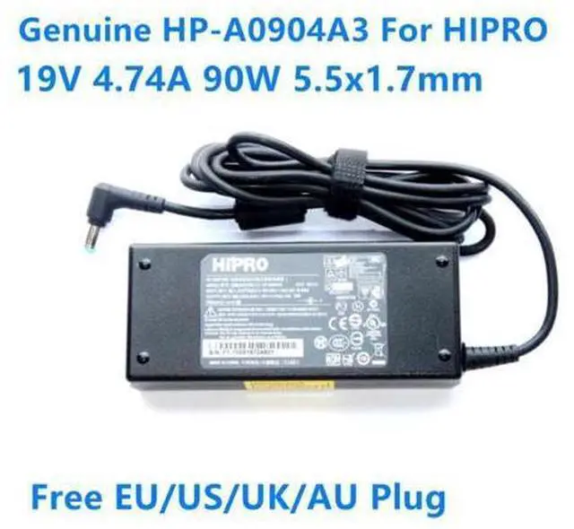 Main image of Laptop Charger For ACER 19V 4.74A 90W V5-561G 4741G R7-571G 5532 HIPRO HP-A0904A3 Power Supply AC Adapter PA-1900-34