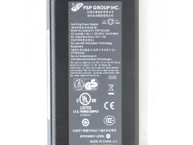 Alt view image 2 of 2 - FSP FSP120-ACB 24V 5A 120W 4PIN AC Adapter For Pioneer POS STEALTHTOUCH-M5 0227B24120 ADP-120TB B Power Supply Charger