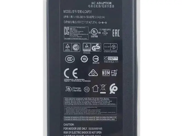 Alt view image 2 of 2 - 19V 7.37A 140W LCAP31 ADS-150KL-19N-3 190140E AC Adapter For LG A16-140P1A 34UC97C 34UM95 MONITOR Power Supply Charger
