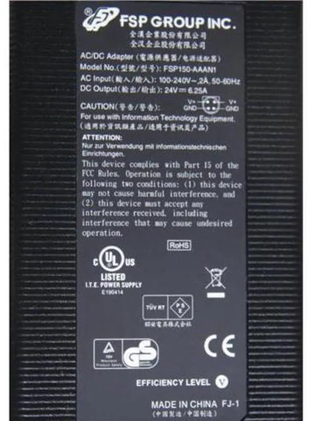 Alt view image 2 of 2 - 24V 6.25A 150W 4PIN FSP FSP150-AAAN1 FSP150-ABA AC Adapter For PROTECH POS PS5001 STEALTH TOUCH M54 TARGA LT3010 Charger