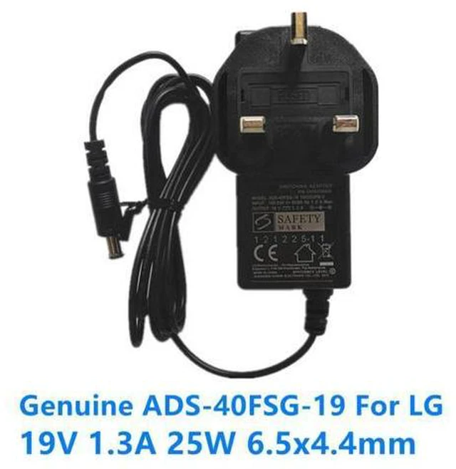 Main image of UK Plug ADS40FSG-19 19V 1.3A 25W 19V 0.84A AC Adapter For LG E1948S E2242C E2351VZ E1942CA IPS224 Power Supply Charger