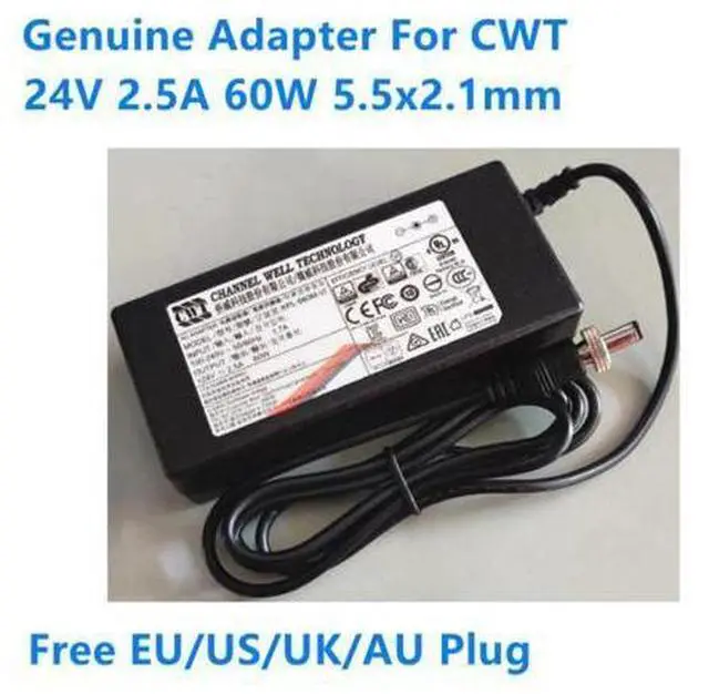 Main image of 24V 2.5A 60W 5.5x2.1mm KPL-060M-VI AC Power Adapter For CWT Power Supply Charger