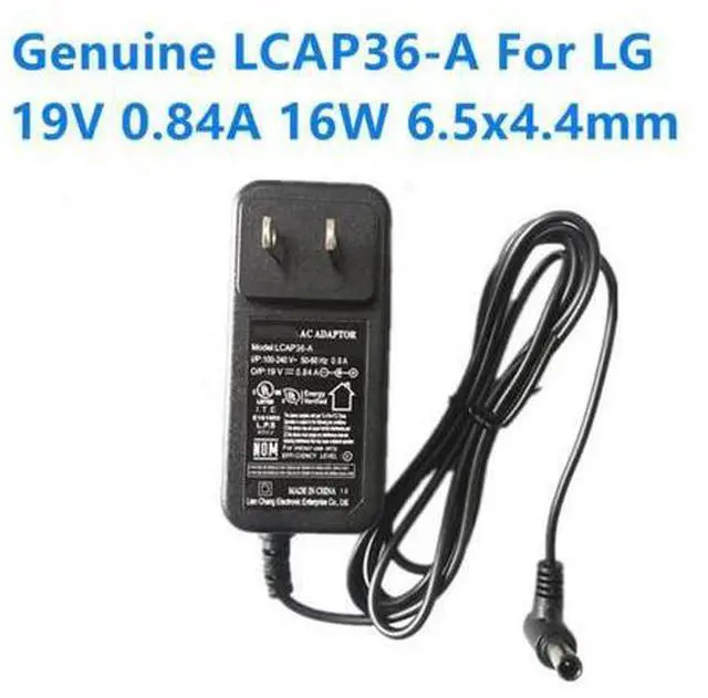 Main image of US Plug LCAP36-A 19V 0.84A ADS-18FSG-19 AC Adapter For LG 19M38A 19M38D 19M38H 22MK430H 22MK400A Power Supply Charger