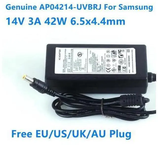 Main image of 14V 3A 42W 6.5x4.4mm AP04214-UVBRJ 14V 2.14A AC Power Supply Adapter Charger For Samsung LCD Monitor S19B150N S19B300NW