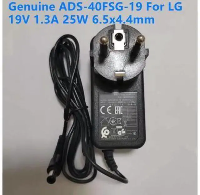 Main image of EU Plug 19V 1.3A 25W 6.5x4.4mm ADS-40FSG-19 AC Adapter For LG LCAP26-E E1948S E2249 24M35DB Monitor Power Supply Charger