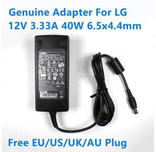 Main image of 12V 3.33A 40W 6.5x4.4mm PA-1041-0 LCAP07 AC Power Supply Adapter For LG S2330MX E2240T LCD MONITOR Power Supply Charger