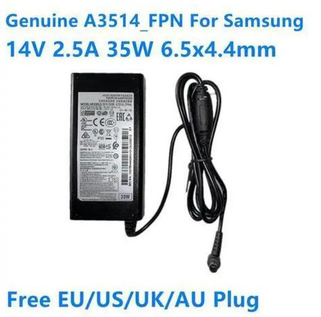 Main image of A3514_FPN 14V 2.5A 35W 6.5x4.4mm A3514_FPNA AC Adapter For Samsung S32F35FUC S24C570NL LCD MONITOR Power Supply Charger