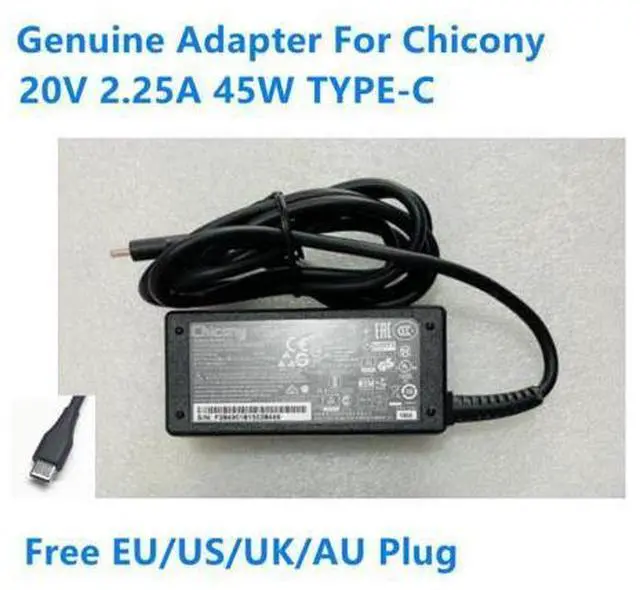 Main image of 20V 2.25A 45W TYPE-C Chicony A16-045N1A A18-045N1A A045RP04L AC Adapter For ACER 714 CB315 Laptop Power Supply Charger