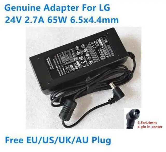 Main image of 24V 2.7A 65W 6.5x4.4mm LCAP38 Power Supply AC Adaptor For LG Monitor Laptop Adapter Charger
