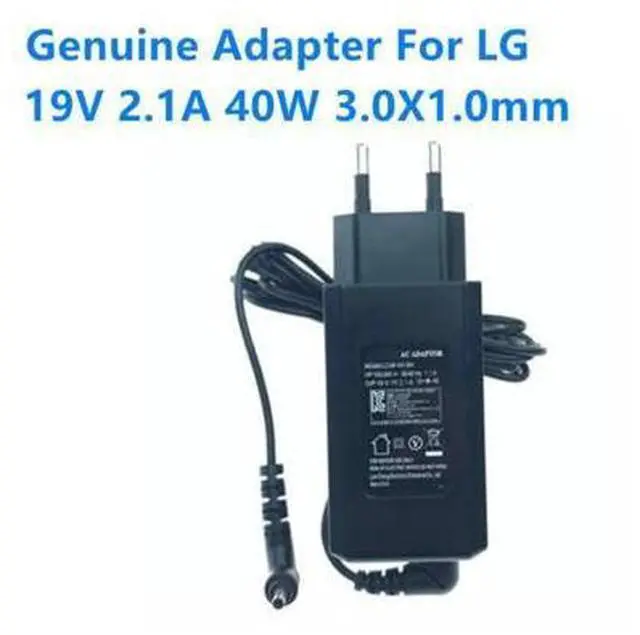 Main image of 19V 2.1A 40W 3.0x1.0mm LCAP48-BK LCAP48-WK WA-40G19FS AC Power Adapter For LG GRAM 15Z960 14Z970 15Z980 Laptop Charger