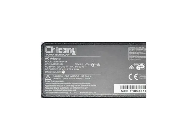 Alt view image 2 of 2 - 20V 3.25A 65W 5.5x2.5mm Chicony A16-065N2A A065R133L Power Supply AC Adapter For Laptop Power Charger