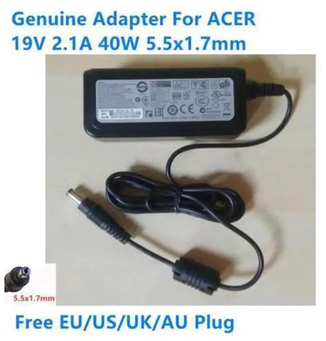 Main image of 19V 2.1A 40W 5.5x1.7mm APD DA-40C19 DA-40A19 AC Adapter For ACER Laptop Power Supply Charger