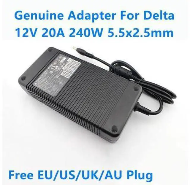 Main image of Delta Charger 240W 12V 20A 5.5x2.5mm AC Adapter For EADP-220AB B 341-0222-01 Laptop Power Supply Charger Fit 12V 18A