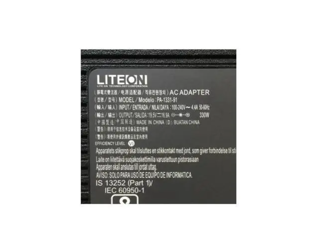 Alt view image 2 of 2 - 19.5V 16.9A 330W 7.4x5.0mm LITEON PA-1331-91 Power Supply AC Adapter For 330W 240W Laptop Charger