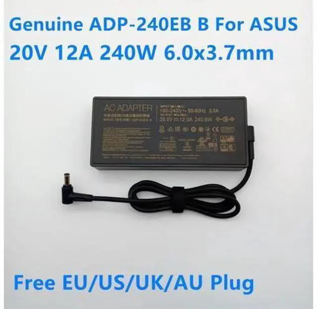 Main image of 20V 12A 240W 6.0x3.7mm ADP-240EB B AC Power Supply Adapter For ASUS G733QS ROG 15 GX550LXS RTX2080 Laptop Power Charger