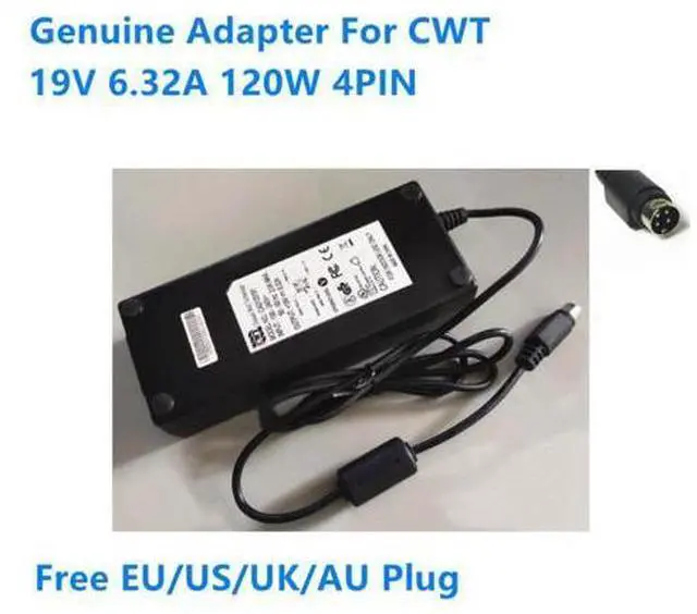 Main image of 19V 6.32A 120W 4PIN CAD120191 MPS120K-VI AC Adapter For CWT Power Supply Charger
