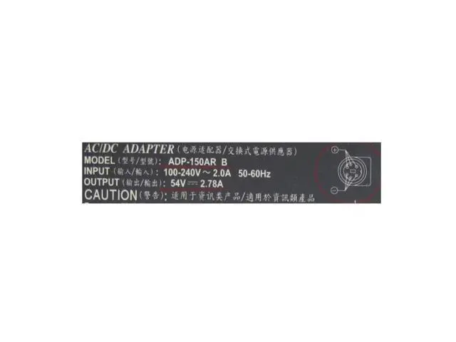 Alt view image 2 of 2 - 54V 2.78A 150W 6PIN Delta ADP-150AR B AC Adapter For Power Supply Charger