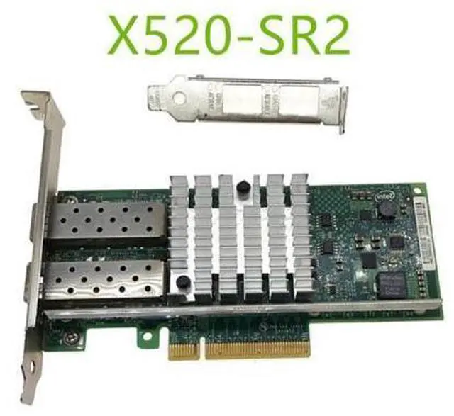 Main image of X520-SR2 10GBase PCI Express x8 82599ES Chip Dual Port Ethernet Network Adapter E10G42BFSR,SFP not included