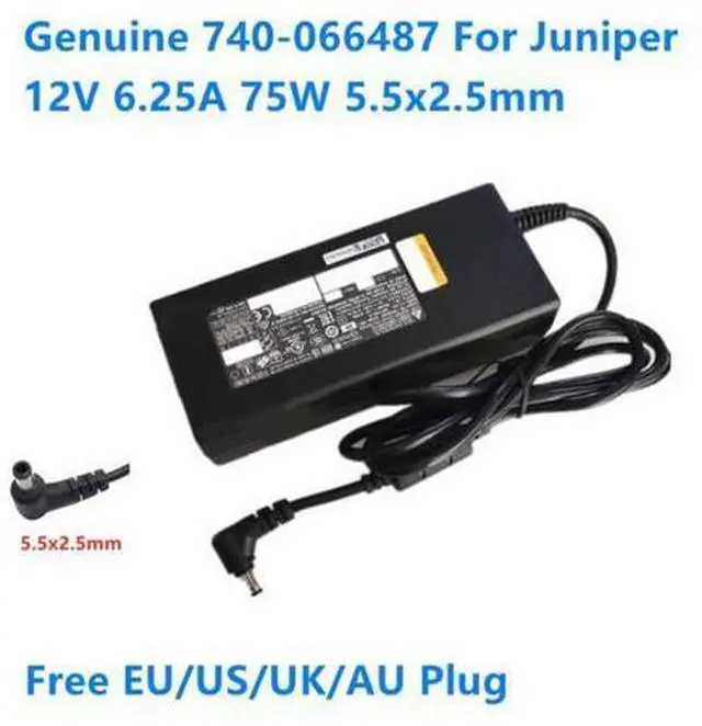 Main image of 740-066487 12V 6.25A 75W 5.5x2.5mm DELTA ADP-75AR B AC Adapter For Juniper Firewall Router Power Supply Charger