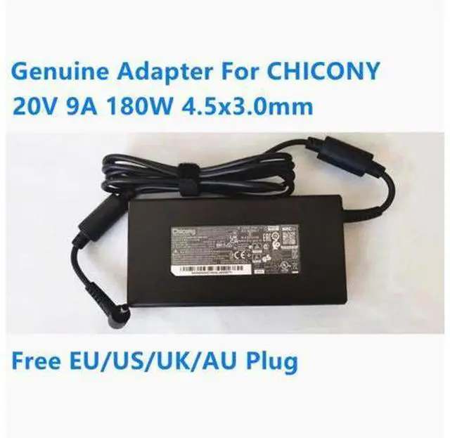Main image of Chicony 20V 9A 180W A17-180P4B A180A063P Power Supply AC Adapter For MSI GF66 GF75 CREATOR Z16 A11UET Laptop Charger