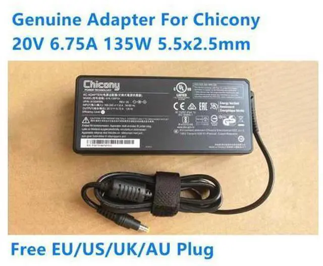 Main image of 20V 6.75A 135W Chicony A16-135P1A A135A006L AC Adapter For MSI APACHE GE62 7RD-471CA Laptop Power Supply Charger