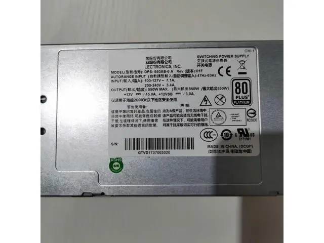 Alt view image 3 of 6 - PSU For Delta CRPS 550W Switching Power Supply DPS-550AB-6 A