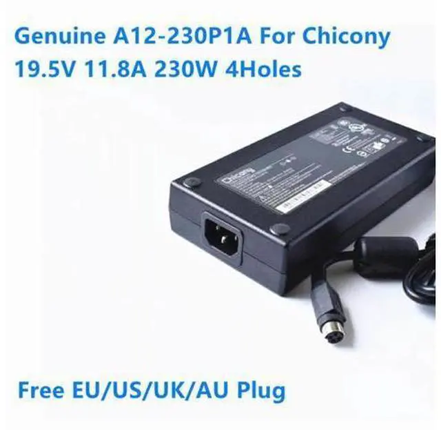Main image of A12-230P1A 19.5V 11.8A 230W AC Power Adapter Charger ADP-230EB T For MSI GT62VR 7RE GT75VR 6RE GT83VR 7RE Gaming Laptop