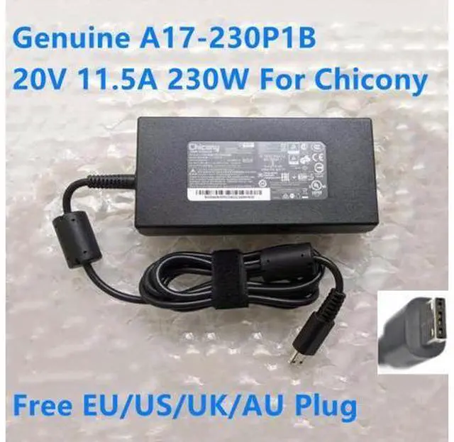 Main image of Chicony 20V 11.5A 230W A17-230P1B A230A037P AC Adapter For MSI GP76 GE76 GE66 RAIDER 10SGS-201ES Gaming Laptop Charger