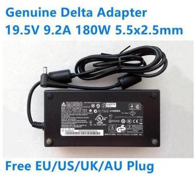 Main image of 19.5V 9.2A 180W 5.5x2.5mm DELTA ADP-180NB BC AC Power Adapter For MSI GT60 2PE-1055CN GT70 2OC-059US GX70 Laptop Charger