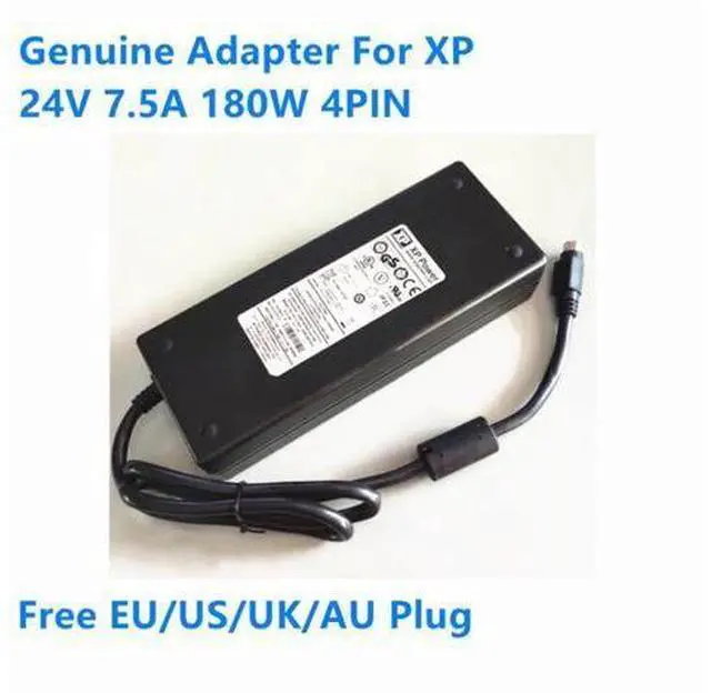Main image of 24V 7.5A 180W 4PIN XP AHM180PS24 AHM180PS24-XA1050 Power Supply AC Adaptor For 10016211 B K17210131 Laptop Power Charger