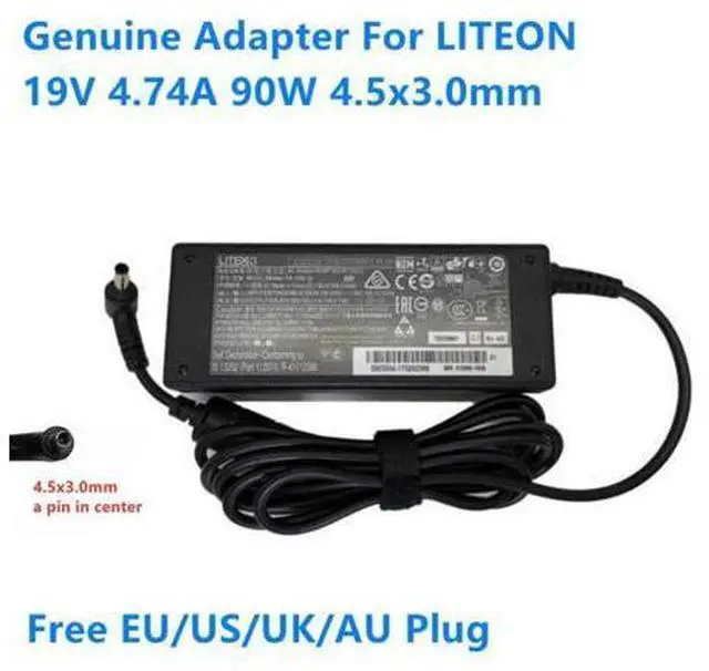 Main image of 19V 4.74A 90W 4.5x3.0mm PA-1900-32 Power Supply AC Adapter For LITEON Laptop Charger