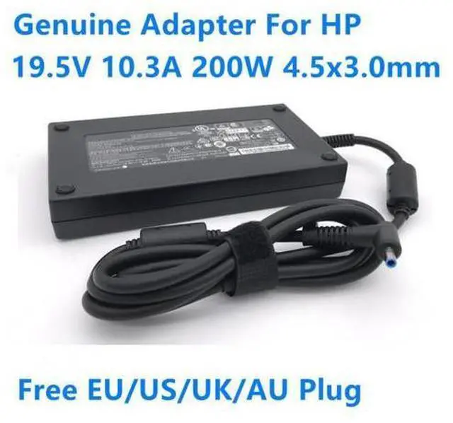 Main image of 19.5V 10.3A 200W 4.5x3.0mm TPN-CA03 TPN-DA10 AC Adapter For HP Laptop Charger ZBOOK 17 G5 G4 G3 OMEN 4 5 6 15-DC0124TX