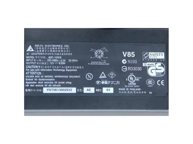 Alt view image 2 of 2 - Delta ADP-100EB 12V 8.33A 100W 8PIN AC Adapter For Industrial Medicine 100W Laptop Power Supply Charger