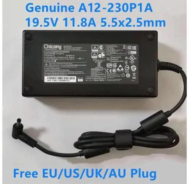 Main image of Chicony A12-230P1A A17-230P1A 19.5V 11.8A 230W A230A011L AC Adapter For MSI GS65 GS75 P65 9SG P75 CLEVO P671HS-G Charger