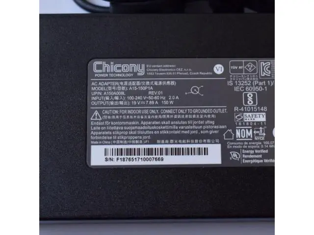 Alt view image 2 of 2 - Chicony A15-150P1A 19V 7.89A 150W A150A008L AC Adapter For MSI WS60 2OJ-090FR Clevo W651KK1 W651KJ1 Laptop Power Charger