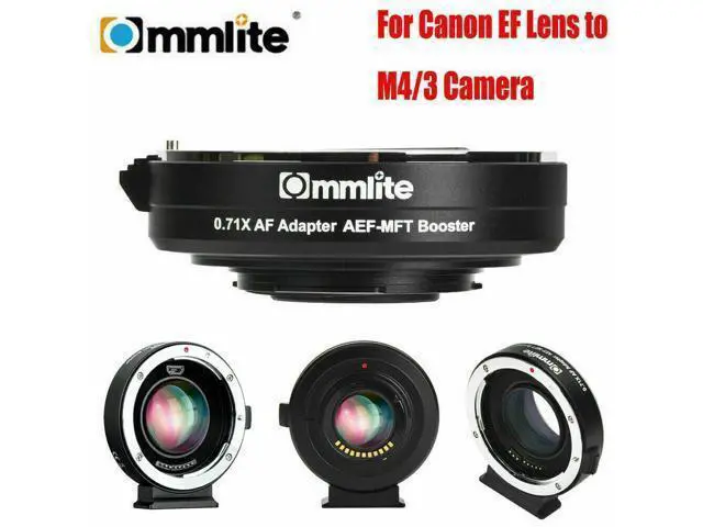 Alt view image 2 of 4 - Commlite Auto Focus Lens Adapter 0.71X Canon EF To Micro Four Thids M4/3 Olympus