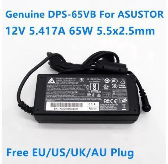 Main image of 12V 5.417A 65W DELTA DPS-65VB AS-65W AC Adapter For ASUSTOR AS5002T AS6102T AS3102T AS-202TE AS202T Power Supply Charger