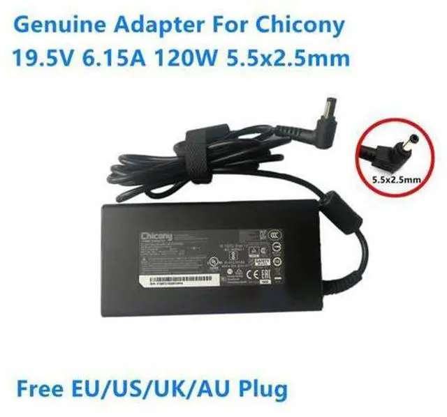 Main image of Thin Chicony A17-120P1A 120W 19.5V 6.15A A120A033P AC Adapter For MSI GE72 GP62 GE60 GE70 Laptop Power Supply Charger
