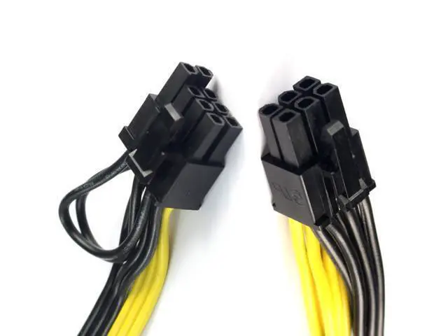Alt view image 2 of 2 - Cable divisor interno Express para minero de cinta, 10 Uds., Modular, PSU, fuente de alimentación, PCI e Molex, 6 pines PCI-e a 2, 8 pines, 6 + 2 pines, PCI
