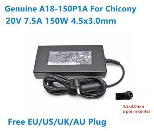 Main image of Chicony A18-150P1A 20V 7.5A 150W 4.5x3.0mm A150A039P AC Adapter For MSI GF76 Laptop Power Supply Charger