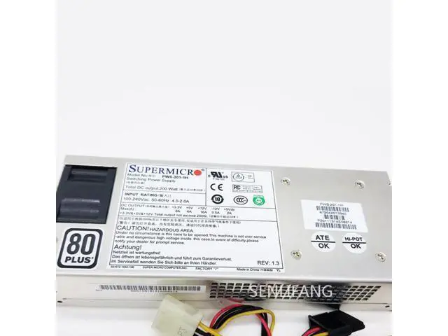 Alt view image 2 of 2 - Para 100% Fuente de alimentación funciona para PWS-201-1H 1U 200W totalmente