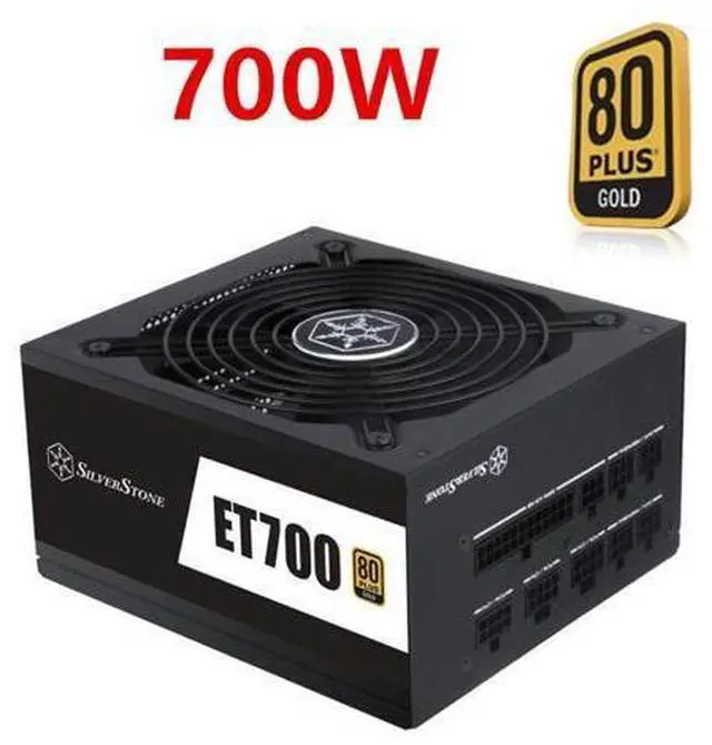 Main image of PSU For SILVERSTONE ET700 Full Modular 80plus Gold Silent Fan 700W Power Supply ET700-MG