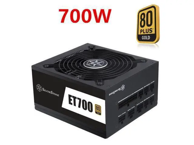 Alt view image 4 of 6 - PSU For SILVERSTONE ET700 Full Modular 80plus Gold Silent Fan 700W Power Supply ET700-MG