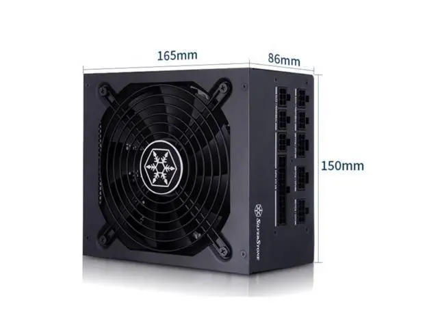 Alt view image 5 of 6 - PSU For SILVERSTONE ET700 Full Modular 80plus Gold Silent Fan 700W Power Supply ET700-MG