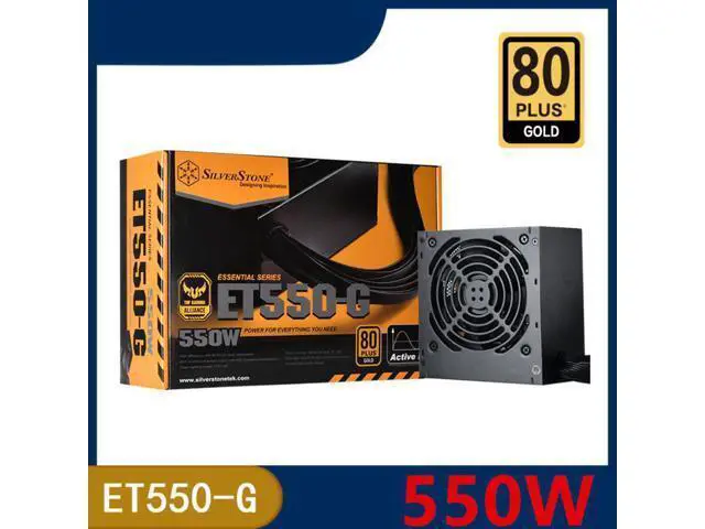Alt view image 4 of 6 - PSU For SILVERSTONE ET550-G Non Modular 80plus Gold Silent Fan 550W Power Supply SST-ET550-G