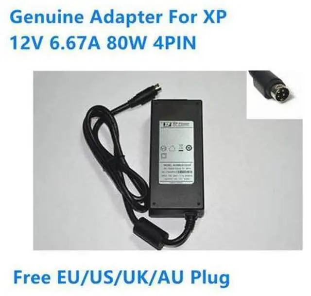 Main image of 12V 6.67A 80W 4PIN ALM85US12C2-8 10020213-C2-8 01 BETA Power Supply AC Adapter For XP Medical Power Charger