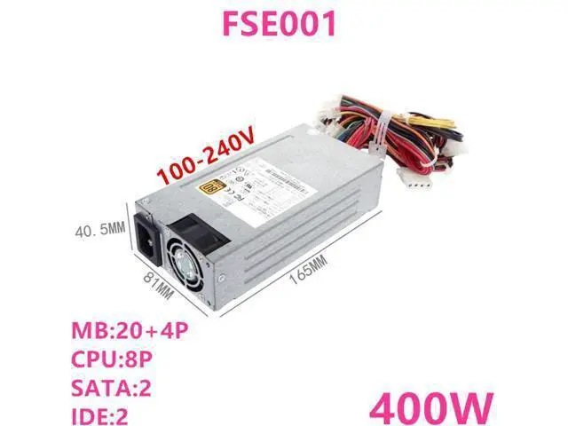 Alt view image 4 of 6 - PC PSU For ACBEL 80plus Gold AIO FLEX NAS Small 1U 400W Power Supply FSE001