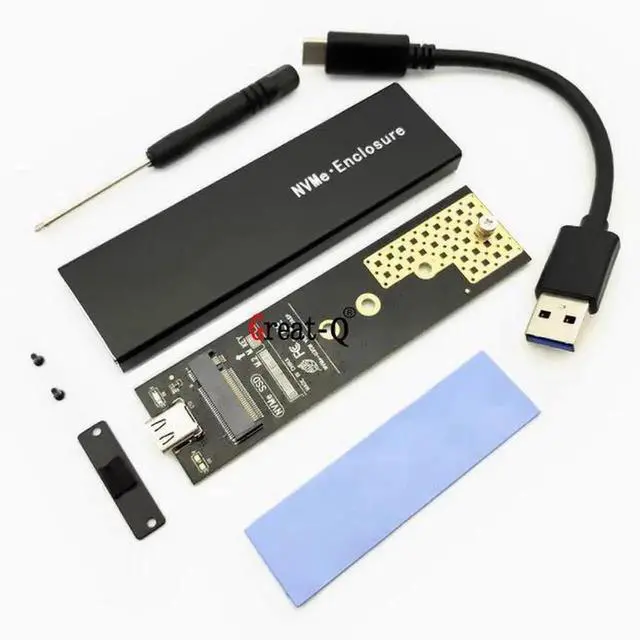 Alt view image 4 of 5 - m.2 NGFF nvme to usb3.1 gen2 type-c Solid State SSD mobile disk box conversion card package