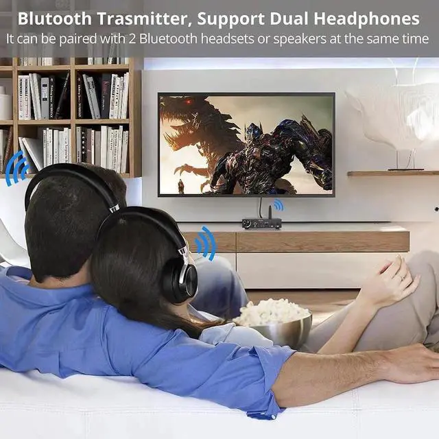 Alt view image 7 of 7 - 192KHz DAC Digital to Analog Audio Converter Bluetooth5.0 Transmitter Receiver with aptX HD aptx Low Latency Wireless Audio Adapter